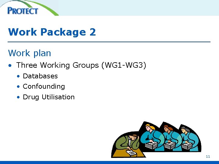 Work Package 2 Work plan • Three Working Groups (WG 1 -WG 3) •