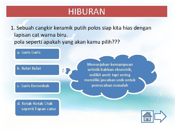 HIBURAN 1. Sebuah cangkir keramik putih polos siap kita hias dengan lapisan cat warna