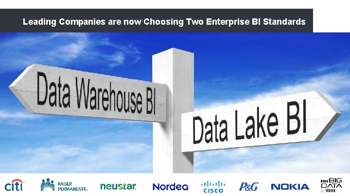 Leading Companies are now Choosing Two Enterprise BI Standards 