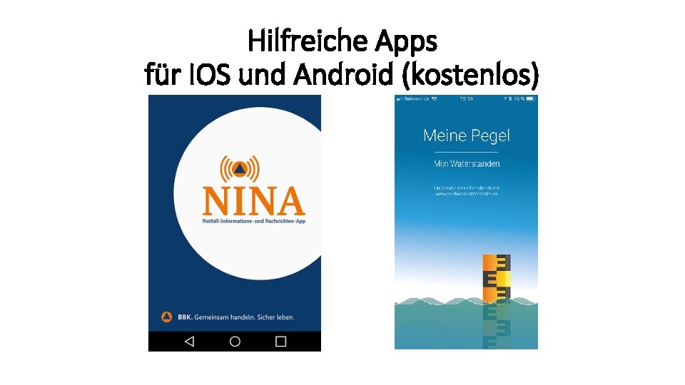 Hilfreiche Apps für IOS und Android (kostenlos) 