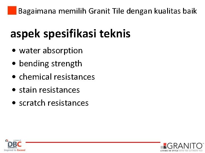 Bagaimana memilih Granit Tile dengan kualitas baik aspek spesifikasi teknis • • • water