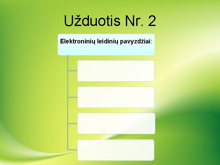 Užduotis Nr. 2 Elektroninių leidinių pavyzdžiai: 