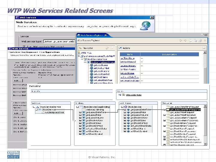 WTP Web Services Related Screens © Visual Patterns, Inc. 