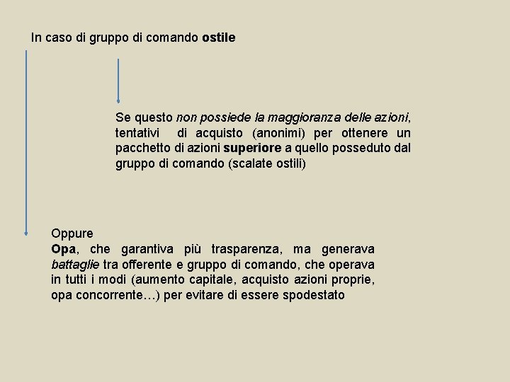 In caso di gruppo di comando ostile Se questo non possiede la maggioranza delle