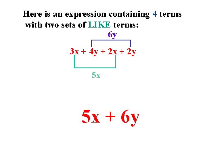 Here is an expression containing 4 terms with two sets of LIKE terms: 6