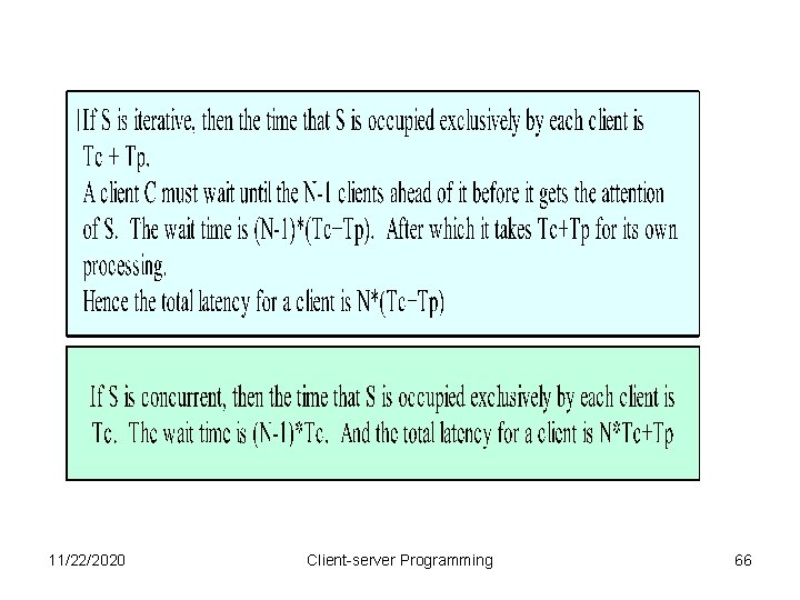 11/22/2020 Client-server Programming 66 