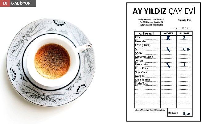 18 C-ADİSYON AY YILDIZ ÇAY EVİ 2 0. 50 1 3, 50 