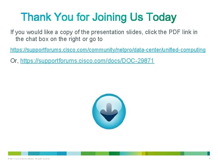 If you would like a copy of the presentation slides, click the PDF link