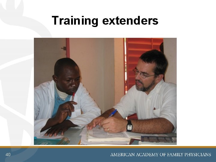 Training extenders 40 