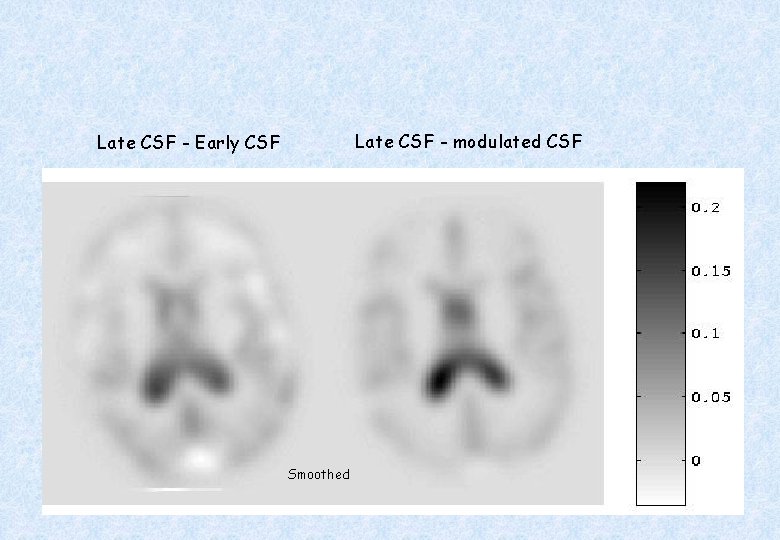 Late CSF - modulated CSF Late CSF - Early CSF Smoothed 