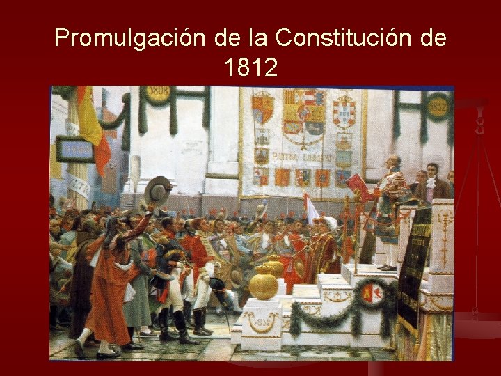 Promulgación de la Constitución de 1812 