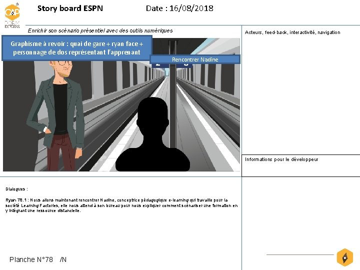 Story board ESPN Date : 16/08/2018 Enrichir son scénario présentiel avec des outils numériques