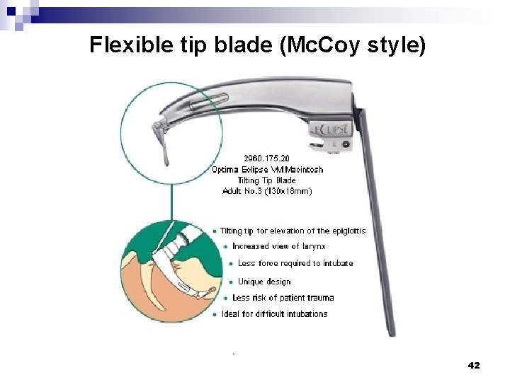 Flexible tip blade (Mc. Coy style) 42 