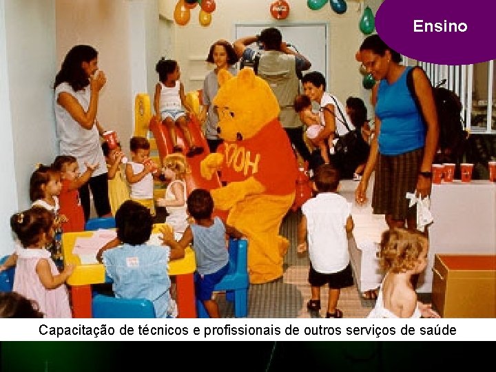 Ensino Capacitação de técnicos e profissionais de outros serviços de saúde 