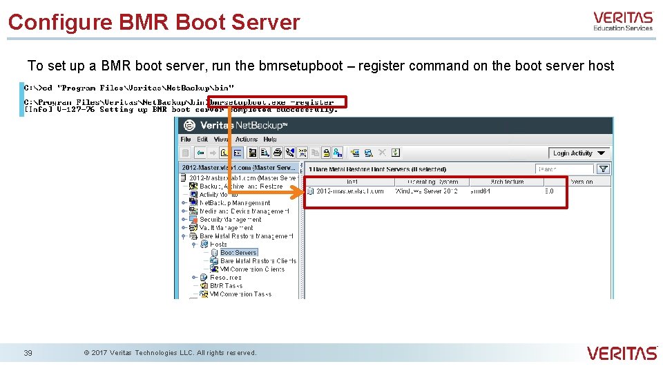 Configure BMR Boot Server To set up a BMR boot server, run the bmrsetupboot