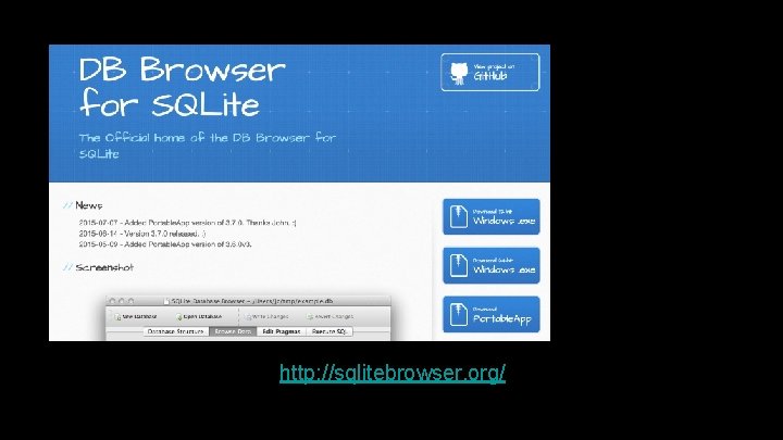 SQLite Browser http: //sqlitebrowser. org/ 