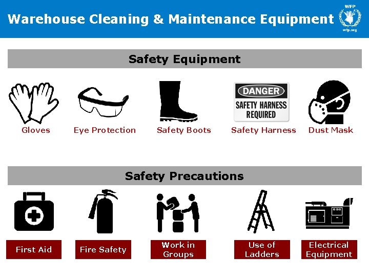 Warehouse Cleaning & Maintenance Equipment Safety Equipment Gloves Eye Protection Safety Boots Safety Harness