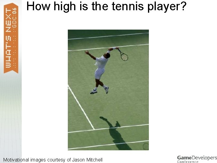 How high is the tennis player? Motivational images courtesy of Jason Mitchell 