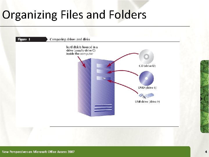 Organizing Files and Folders New Perspectives on Microsoft Office Access 2007 4 
