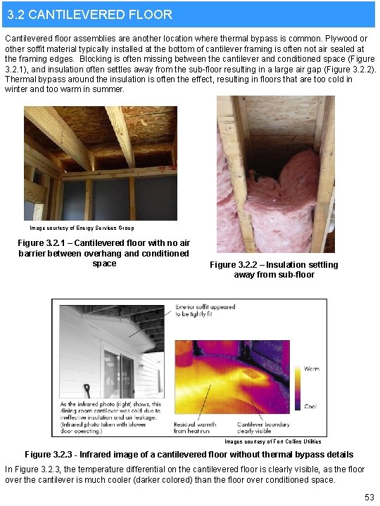 3. 2 CANTILEVERED FLOOR Cantilevered floor assemblies are another location where thermal bypass is