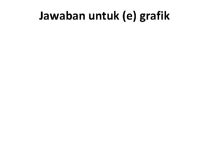 Jawaban untuk (e) grafik 