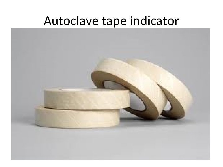 Autoclave tape indicator 