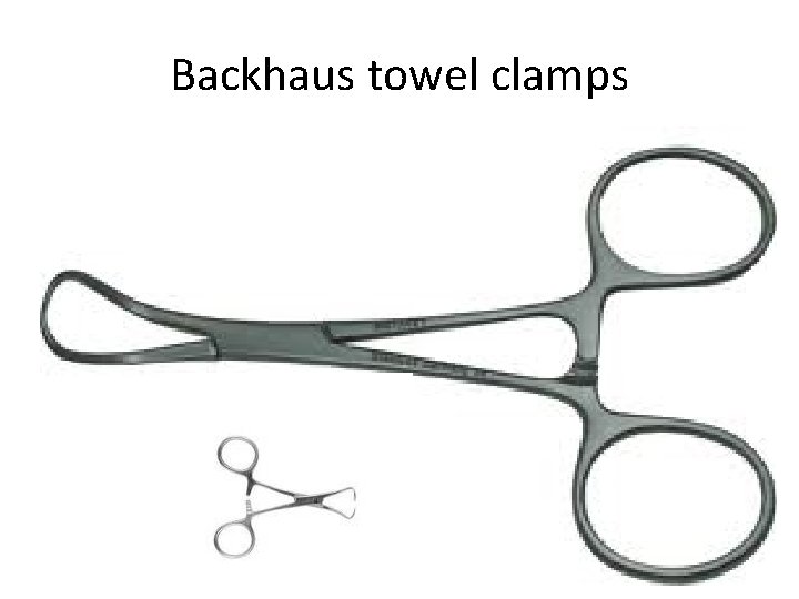 Backhaus towel clamps 