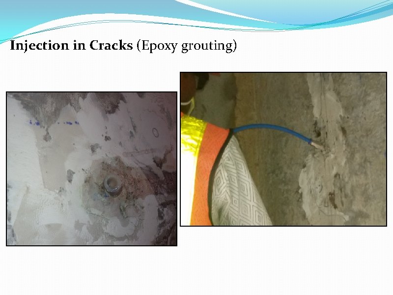 Injection in Cracks (Epoxy grouting) 