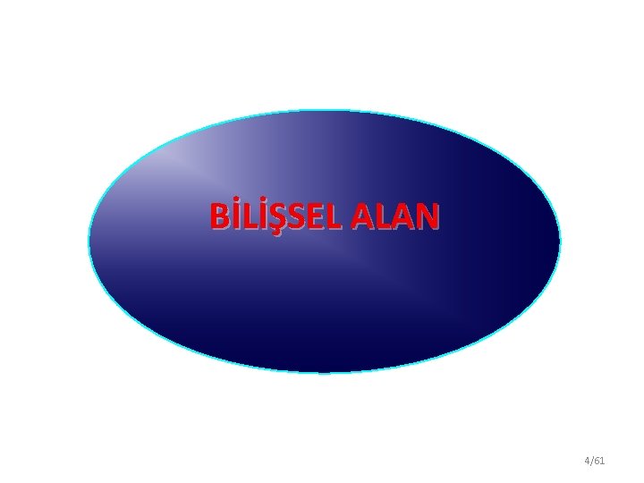 BİLİŞSEL ALAN 4/61 