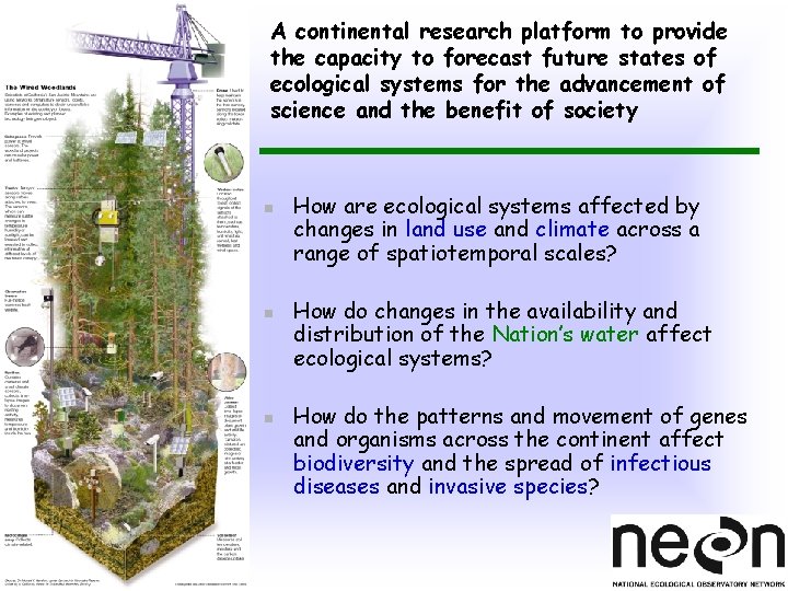 A continental research platform to provide the capacity to forecast future states of ecological