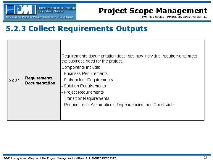 Project Scope Management PMP Prep Course – PMBOK 4 th Edition Version 4. 0