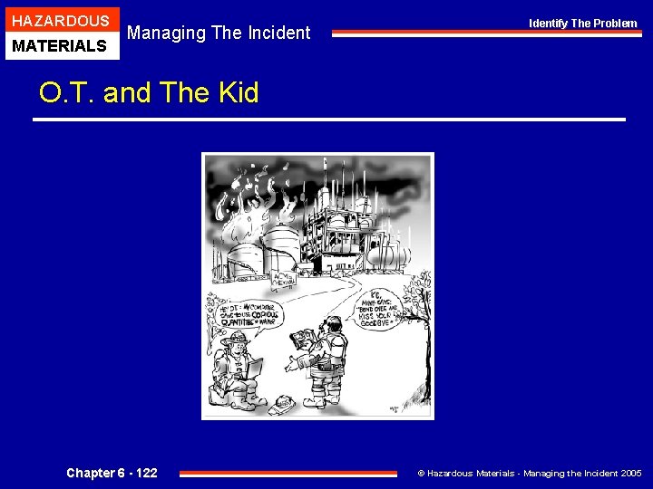 HAZARDOUS MATERIALS Managing The Incident Identify The Problem O. T. and The Kid Chapter