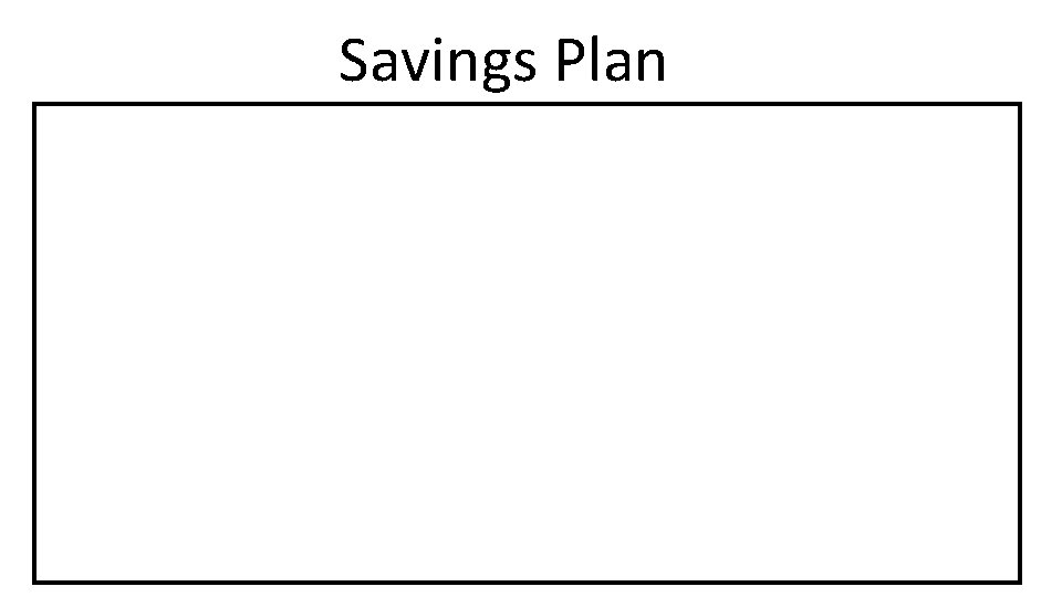 Savings Plan 