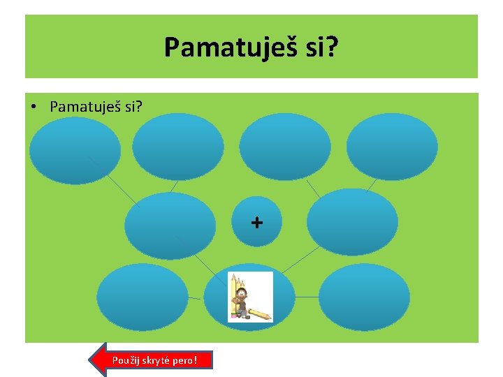 Pamatuješ si? • Pamatuješ si? + můj bratr Použij skryté pero! 