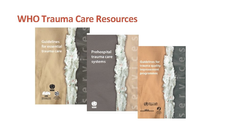 WHO Trauma Care Resources 