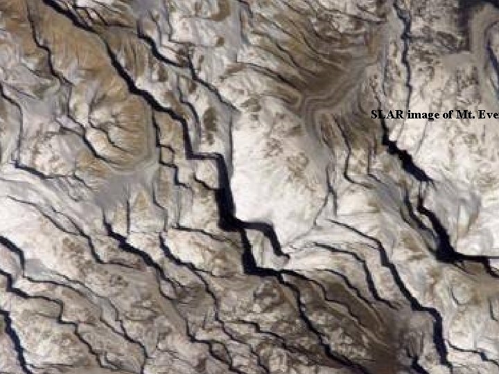 SLAR image of Mt. Ever 