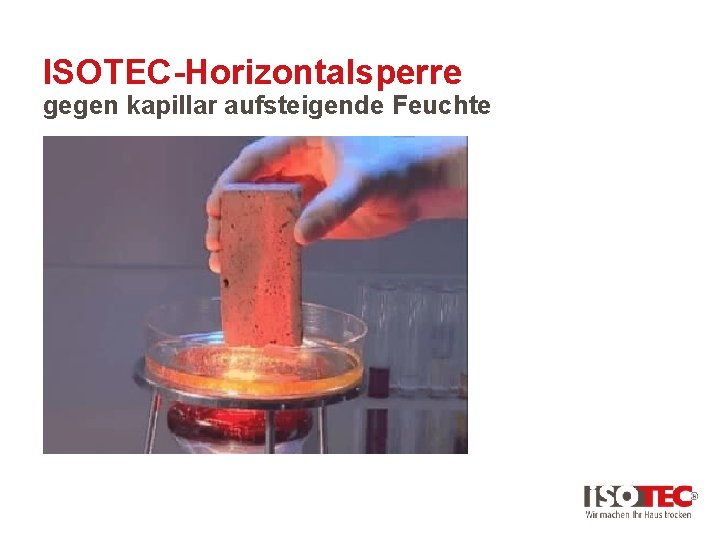 ISOTEC-Horizontalsperre gegen kapillar aufsteigende Feuchte 