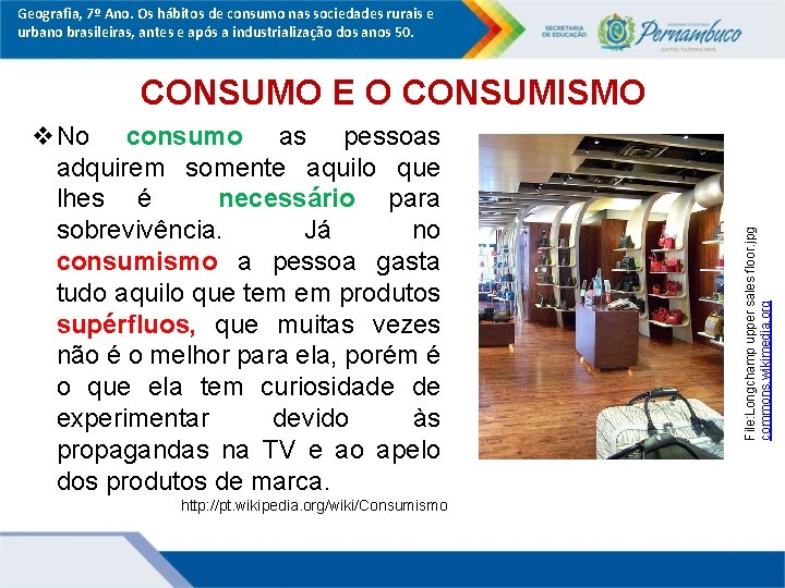 Geografia, 7º Ano. Os hábitos de consumo nas sociedades rurais e urbano brasileiras, antes