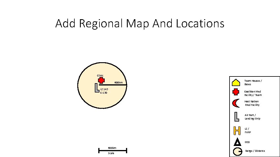 Add Regional Map And Locations Clinic Team Houses / Bases 600 km LZ 143