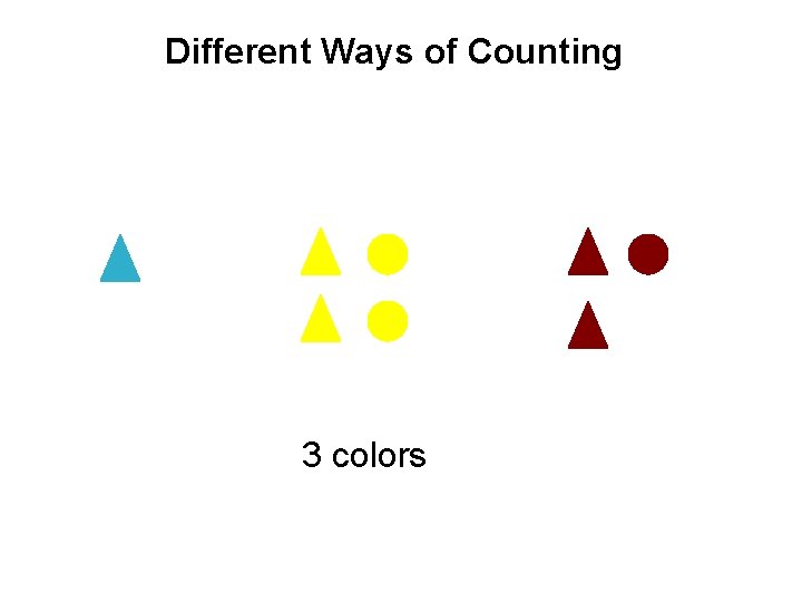 Different Ways of Counting 3 colors 