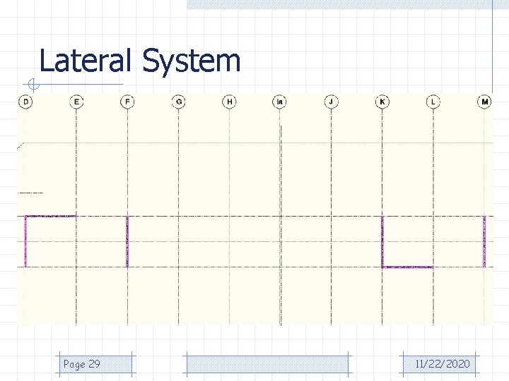 Lateral System Page 29 11/22/2020 