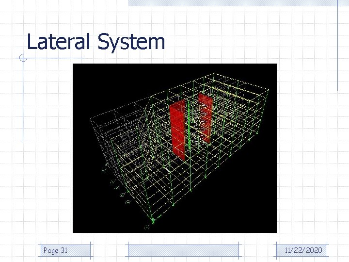 Lateral System Page 31 11/22/2020 