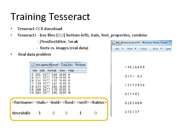 Training Tesseract • • • Tesseract-OCR download Tesseract 3 - box files ([0, 0]