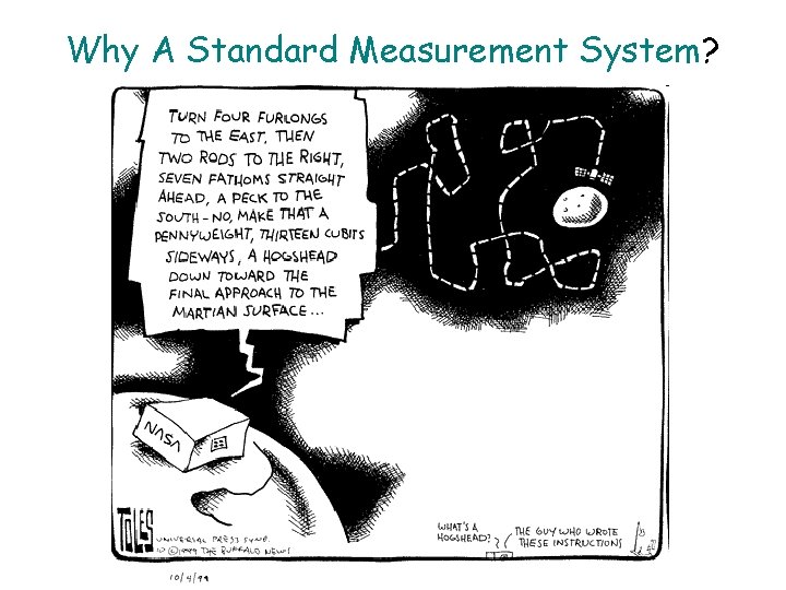 Why A Standard Measurement System? 