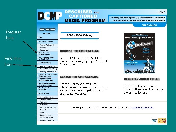 Register here Find titles here 