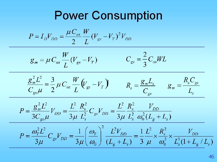 Power Consumption 46 