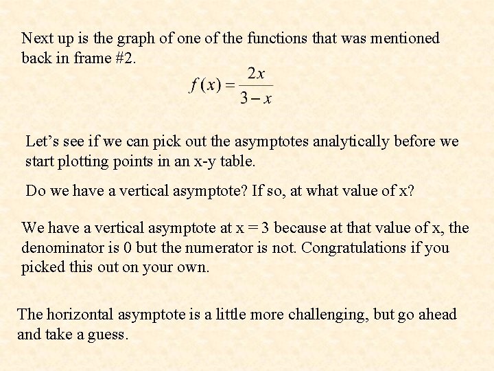 Next up is the graph of one of the functions that was mentioned back