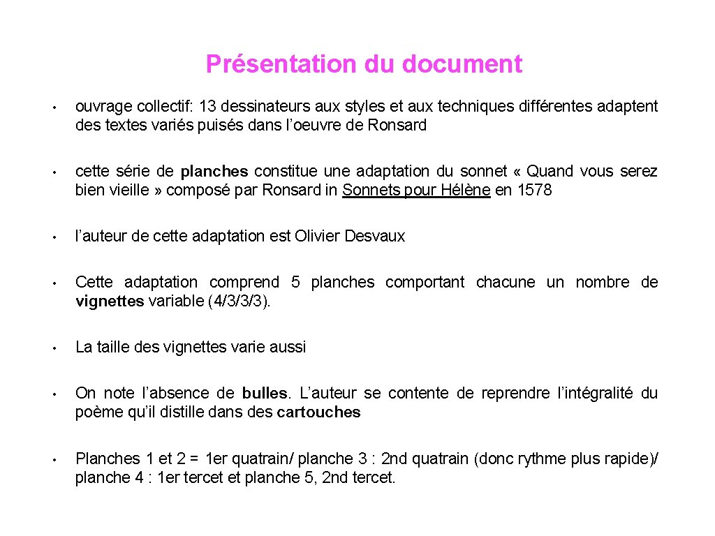 Présentation du document • ouvrage collectif: 13 dessinateurs aux styles et aux techniques différentes