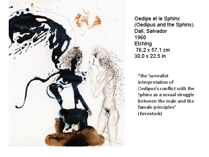 Oedipe et le Sphinx (Oedipus and the Sphinx) Dali, Salvador 1960 Etching 76, 2
