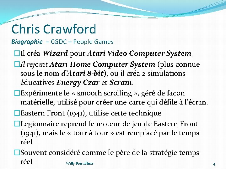Chris Crawford Biographie – CGDC – People Games �Il créa Wizard pour Atari Video